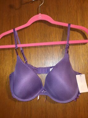 NEW Gilligan O'Malley Purple Floral Bra Lace 40c Style 123587 40 C